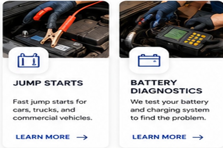 Battery roadside service